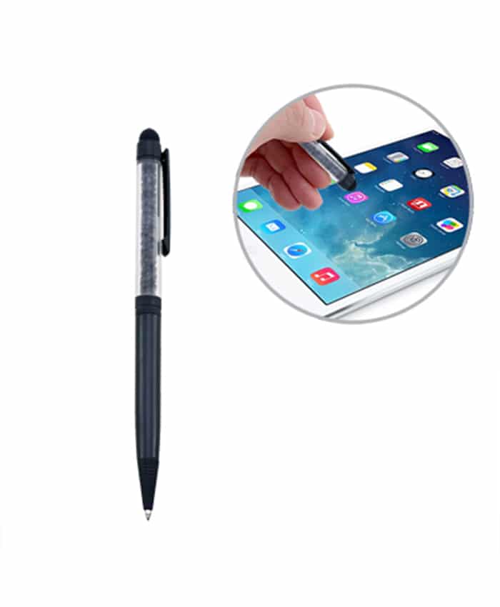 SHINY BEADS BALL PEN WITH STYLUS