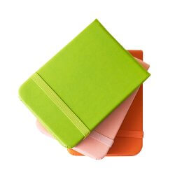 A7 Elastic Band PU Leather Pocket Notebook