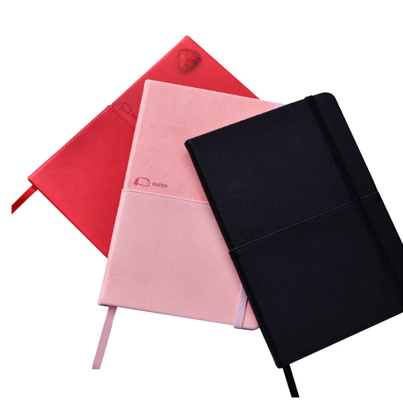 A5 Premium PU Leather Notebook with 2 Pockets