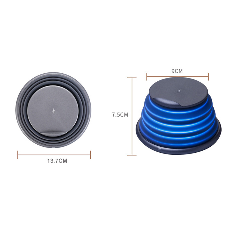 LED Ambient Light Fast Charging Wireless Charger
