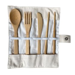 4pcs Bamboo Cutlery Set