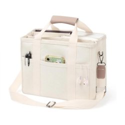 Three-layer Large-Capacity Canvas Tote Bag