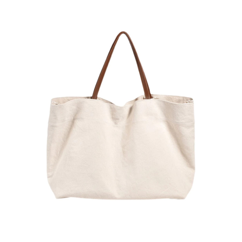 Large Capacity Wide Canvas Hand Bag