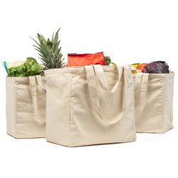 Large Capacity Grocery Shopping Canvas Bag