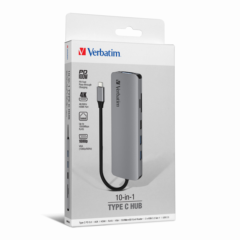 Verbatim 10-in-1 Type C Hub