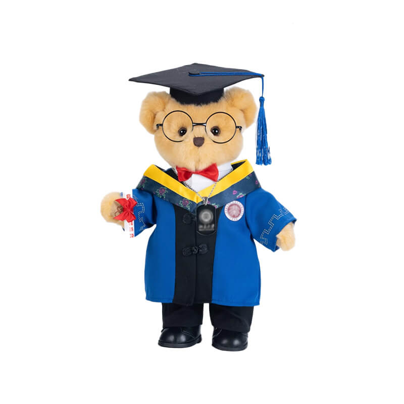 Cute Standing Bear Graduation Plush