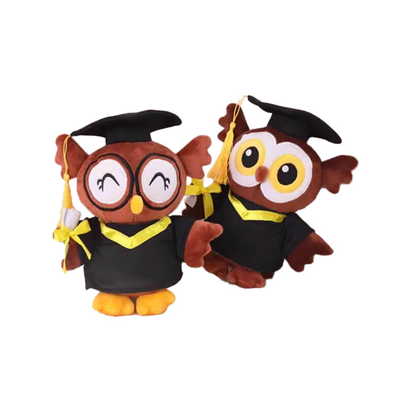 Happy Standing Owl Graduation Plush