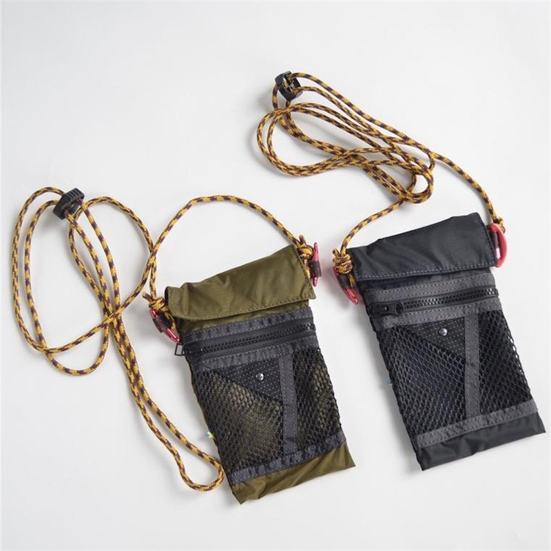 Small Outdoor Crossbody Mesh Pouch