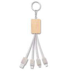 Eco Friendly Keychain 3-in-1 Charging Cable