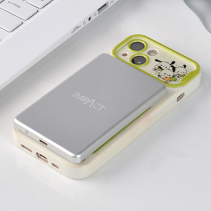 Ultra-thin Aluminum PD20W Powerbank With 15W Wireless