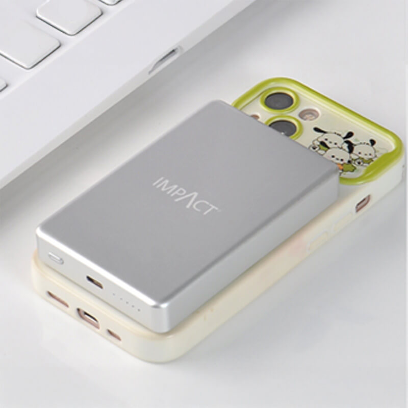 Aluminum PD20W Powerbank With 15W Wireless