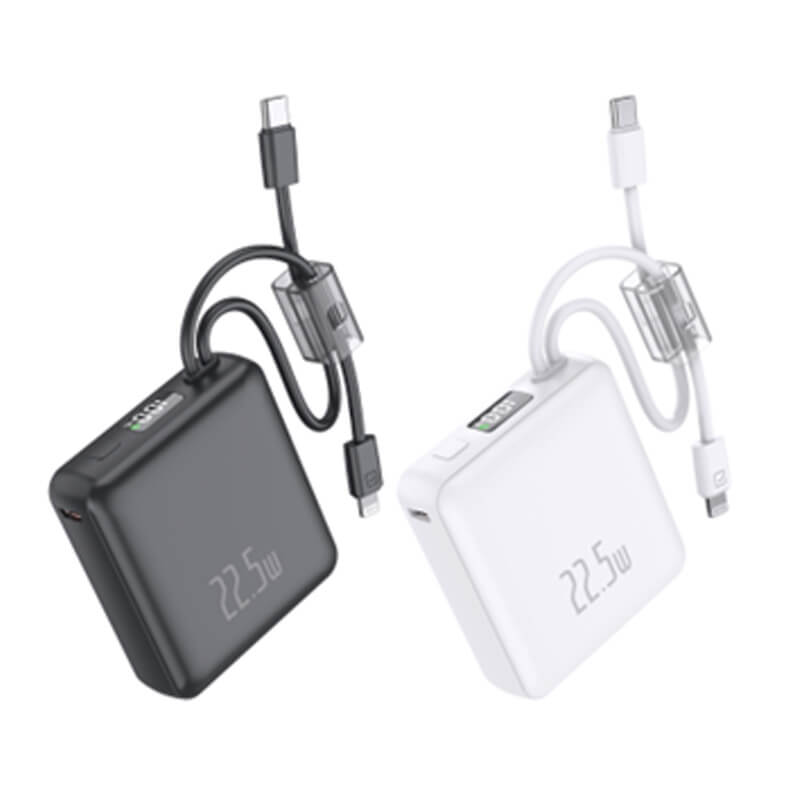 RABS PD22.5W Powerbank with Built in Cable
